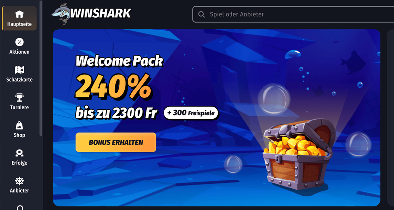 WinShark – Online Casino mit ausländischer Lizenz